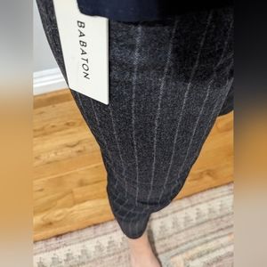 Babaton wool cashmere dress pants cropped